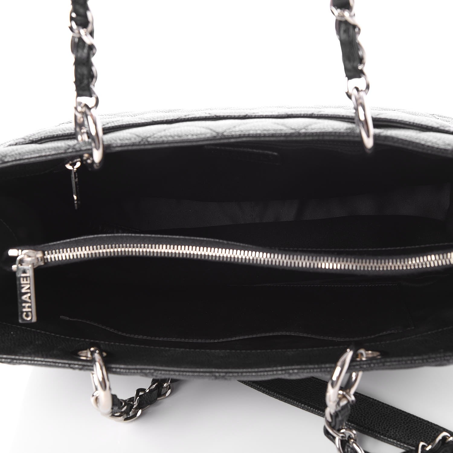 Chanel Caviar Quilted Grand Shopping Tote GST Black 5 of 8