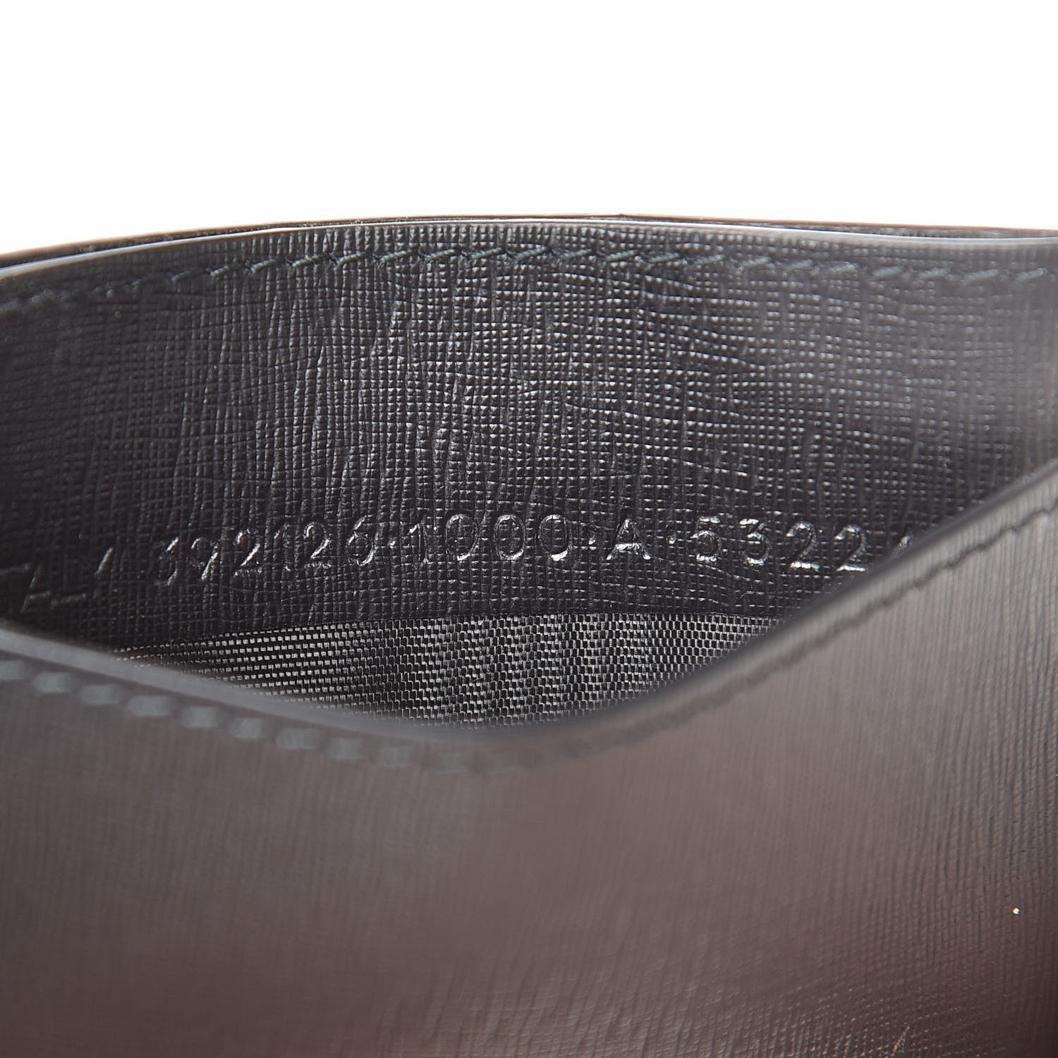 Balenciaga Textured Calfskin Everyday Multi Card Case Black 8 of 9