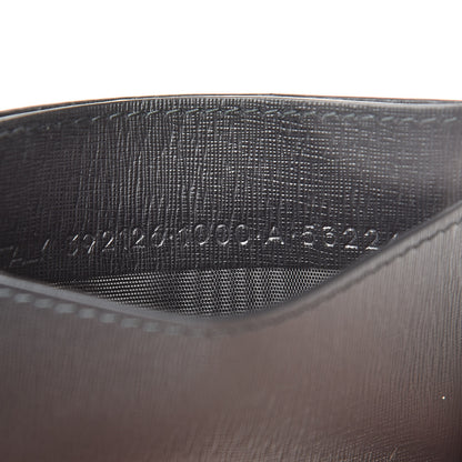 Balenciaga Textured Calfskin Everyday Multi Card Case Black 8 of 9