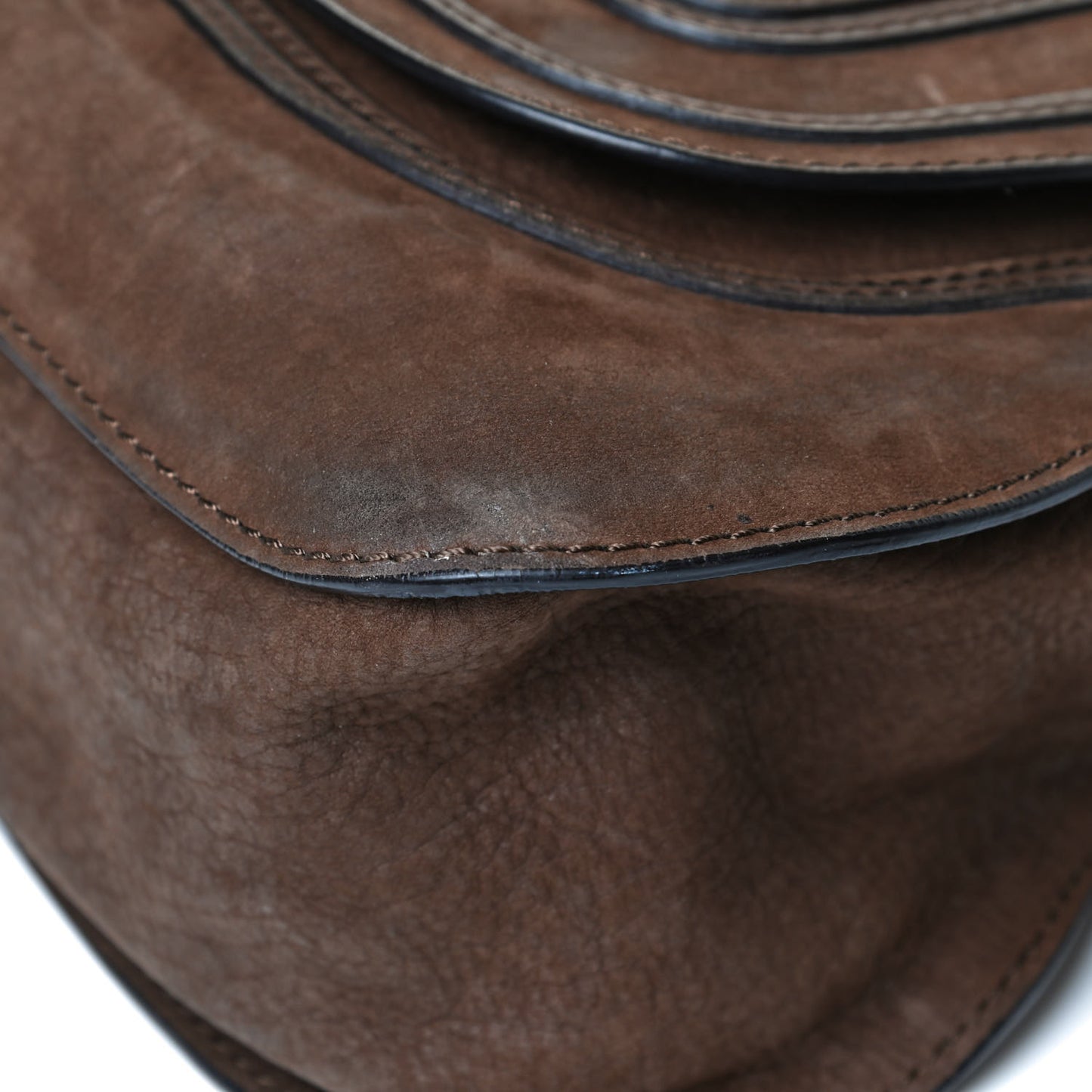 Nubuck Medium Marcie Satchel Dark Brown