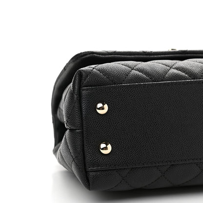 Chanel Caviar Quilted Mini Coco Handle Flap Black 8 of 9