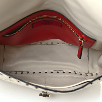 Valentino Garavani Nappa Large Rockstud Spike Shoulder Bag Light Ivory 8 of 8
