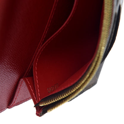 Louis Vuitton Damier Ebene Caissa Wallet Cherry 8 of 10