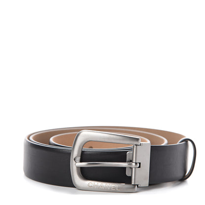 Chanel Calfskin Belt 95 38 Black 1 of 5