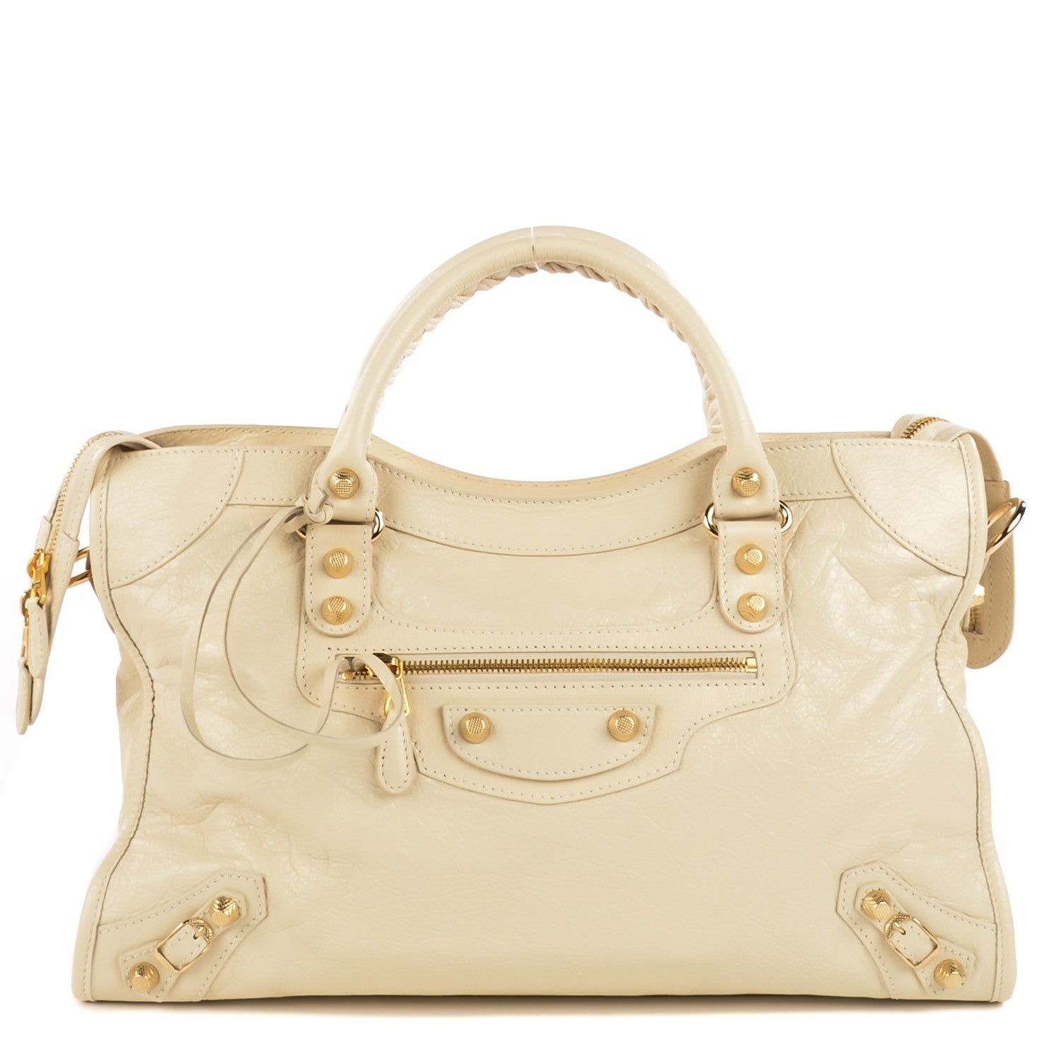 Balenciaga Agneau Giant 12 Gold Hardware City Blanc Creme Light Craie 1 of 12