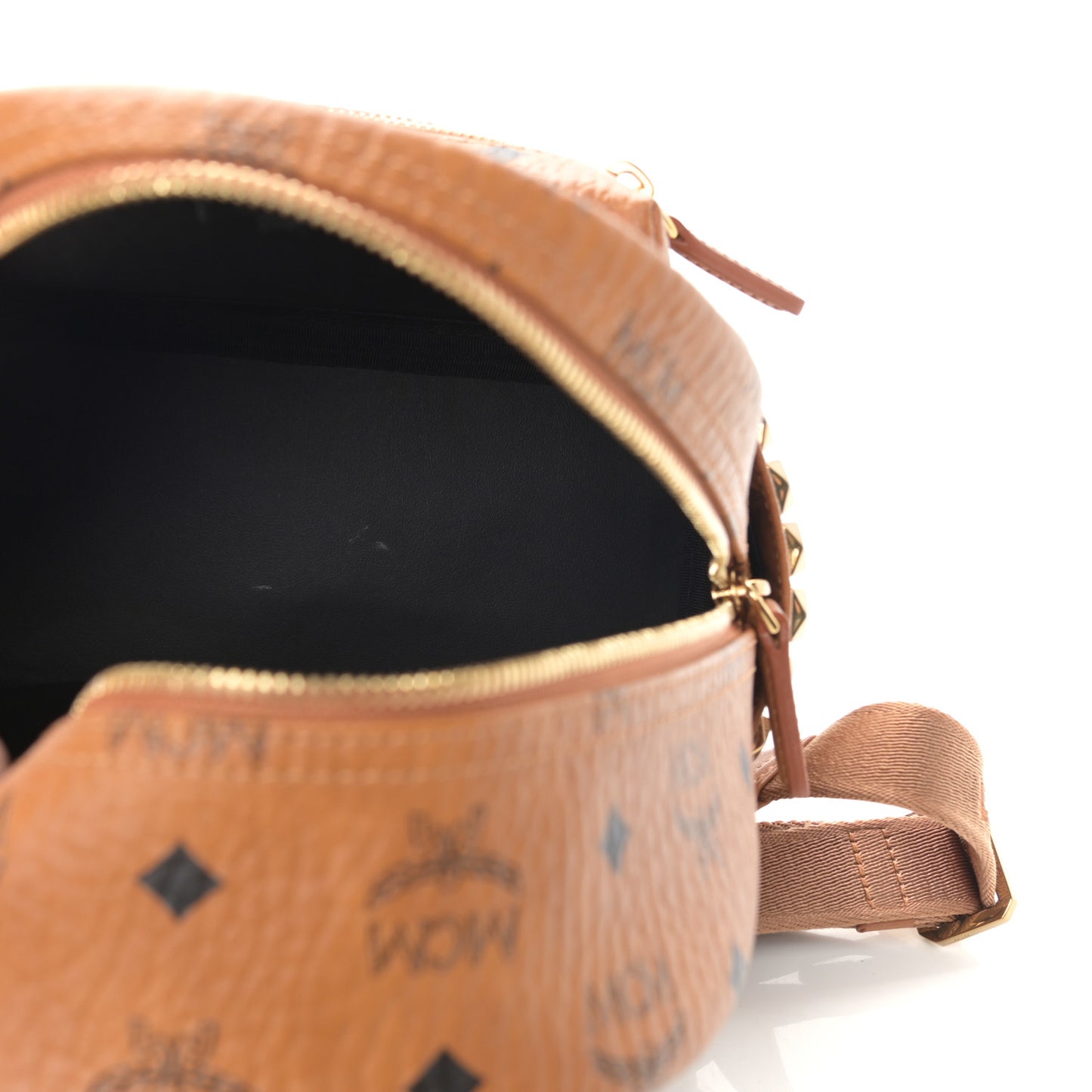 Visetos Side Stud Mini Stark Backpack Cognac