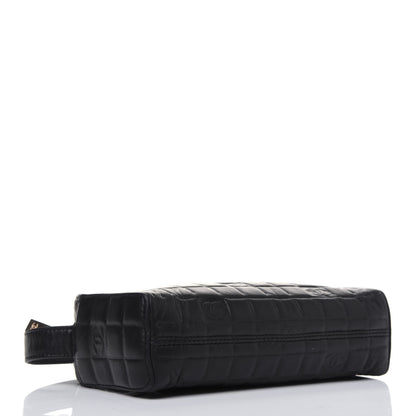 Chanel Lambskin CC Chocolate Bar Shoulder Bag Black 4 of 13