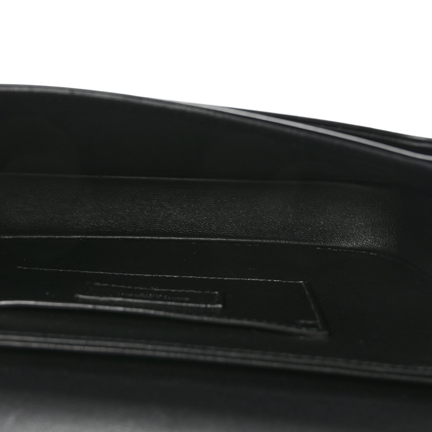 Saint Laurent Glazed Calfskin Monogram Medium Solferino Satchel Black 4 of 9