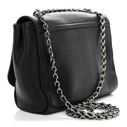Mulberry Glossy Goatskin Small Lily Flap Black 2 of 10