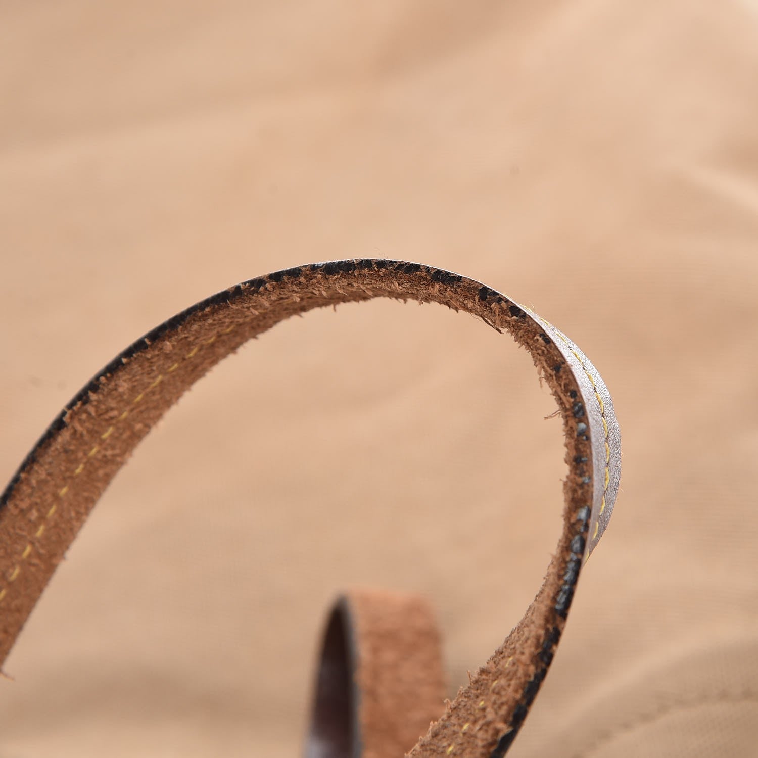 Prada Canvas Calfskin Trim Tote Brown 6 of 6