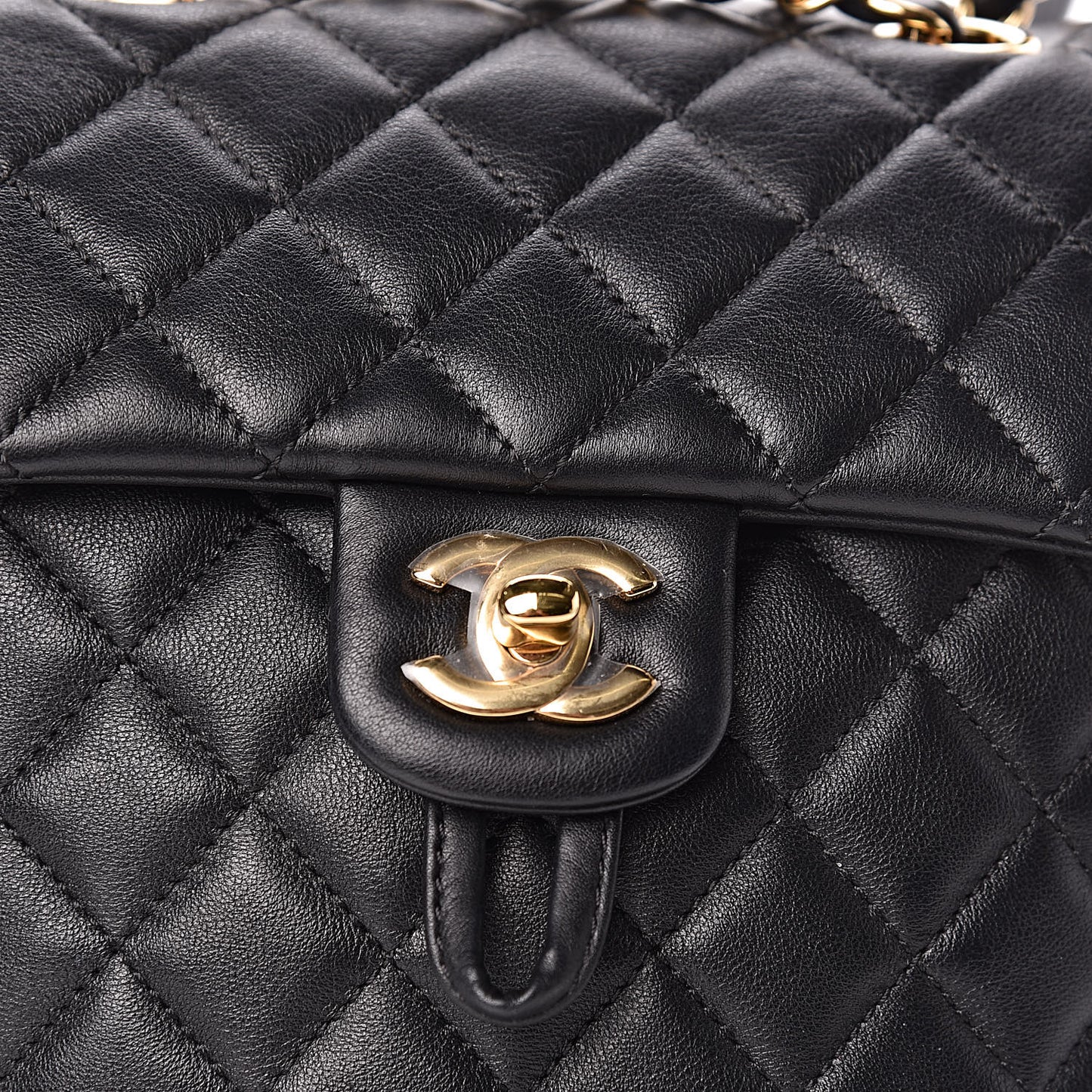 Lambskin Quilted Mini Urban Spirit Backpack Black