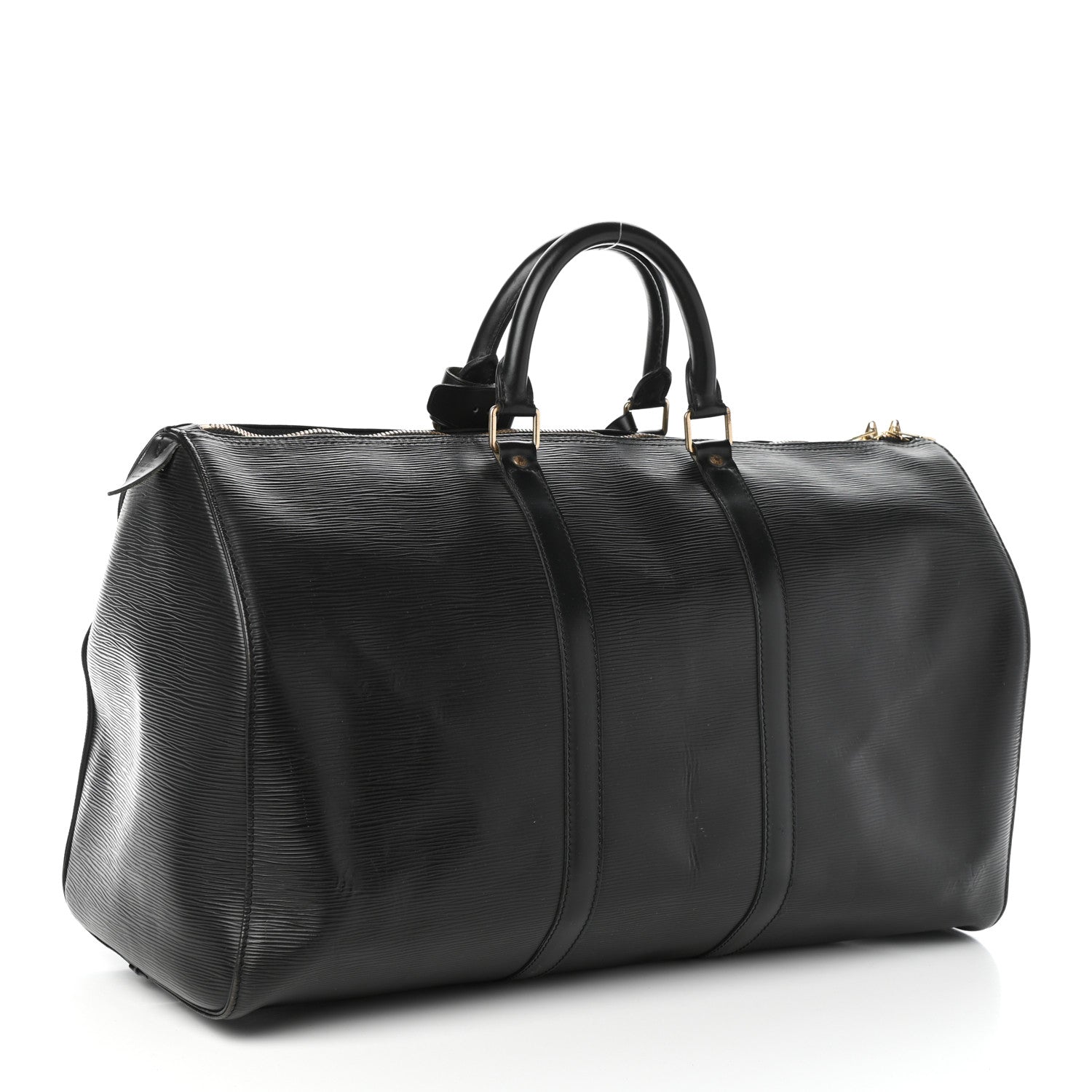 Louis Vuitton Epi Keepall 50 Black 3 of 9