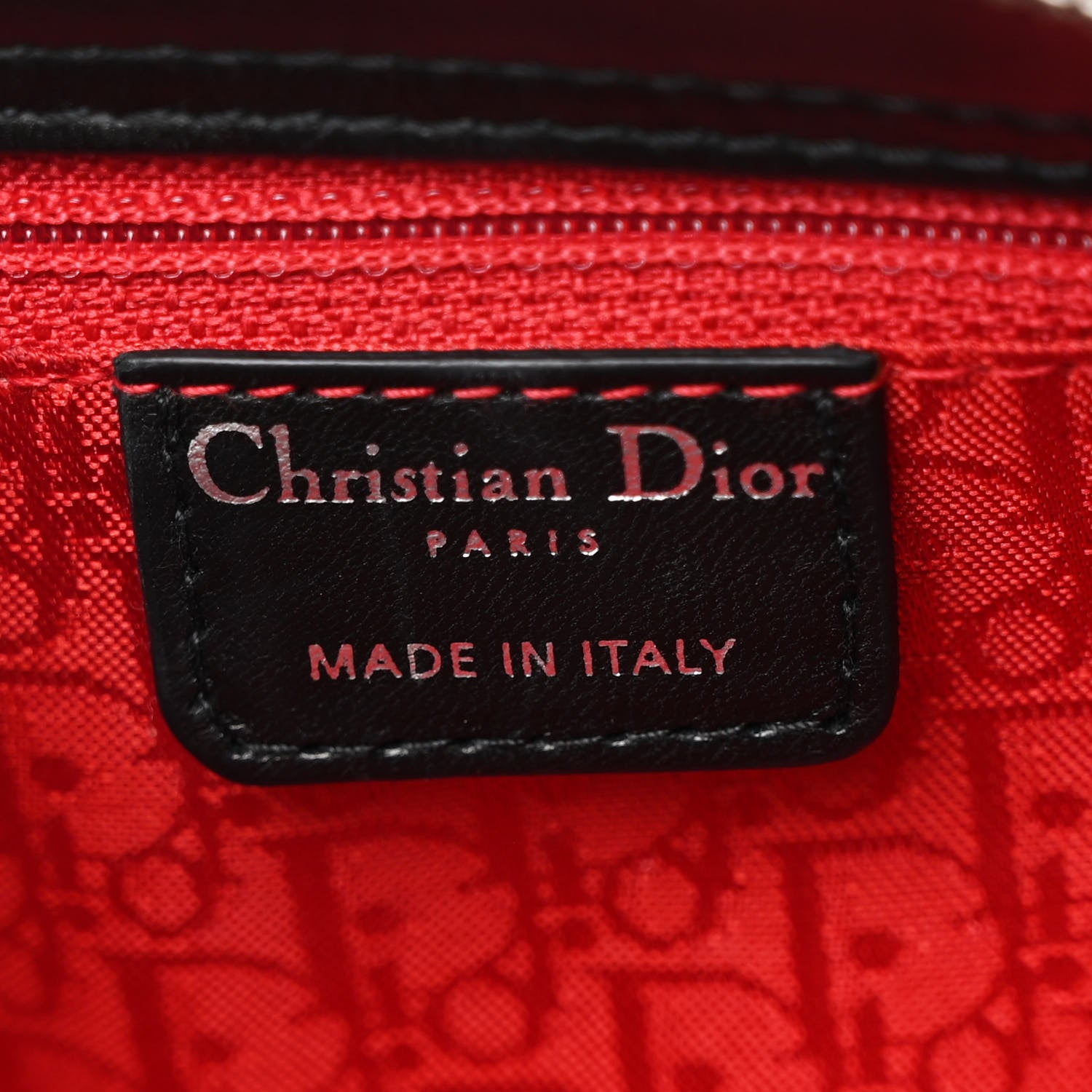 Christian Dior Lambskin Cannage Soft Lady Dior East West Black 7 of 12