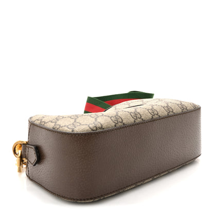 Gucci GG Supreme Monogram Web Neo Vintage Shoulder Bag Beige New Acero Crop 4 of 10
