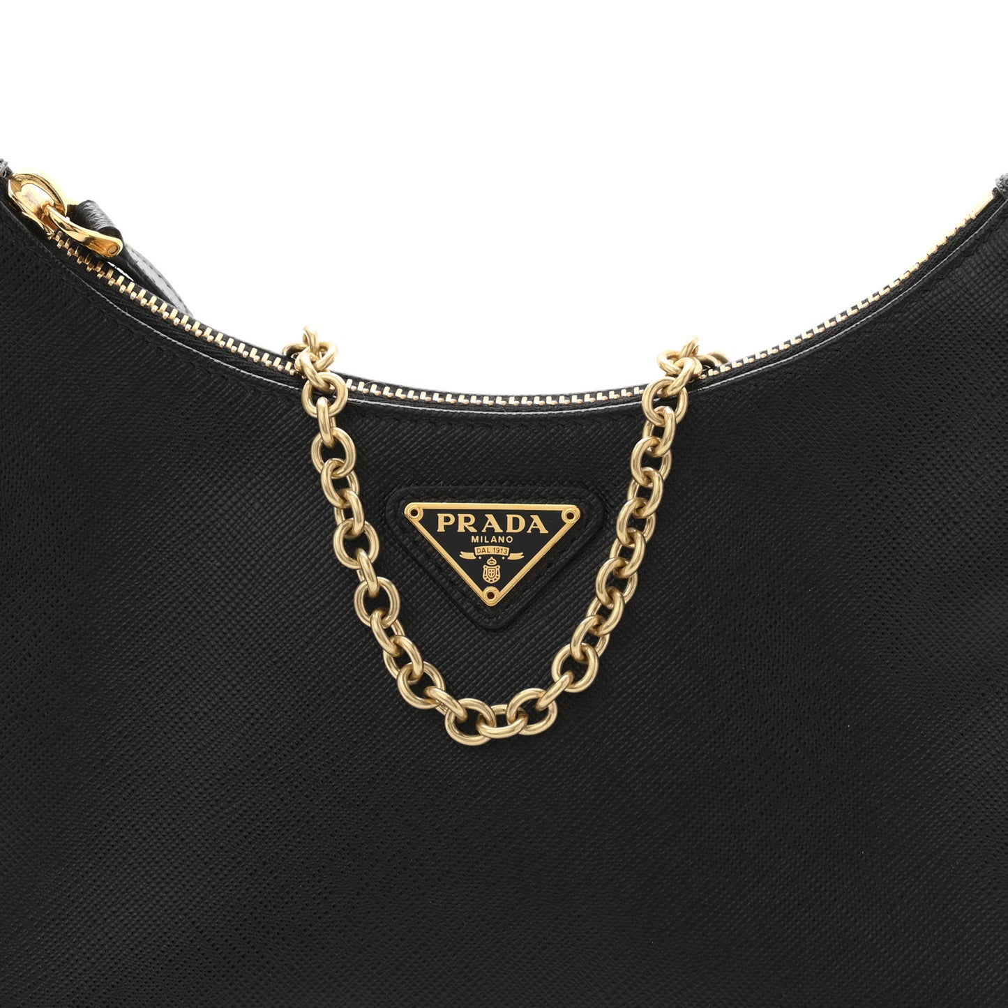 Saffiano Lux Re-Edition 2005 Shoulder Bag Black