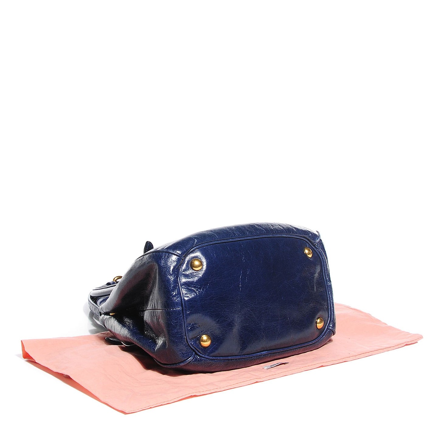 Vitello Shine Bow Tote Bleuette