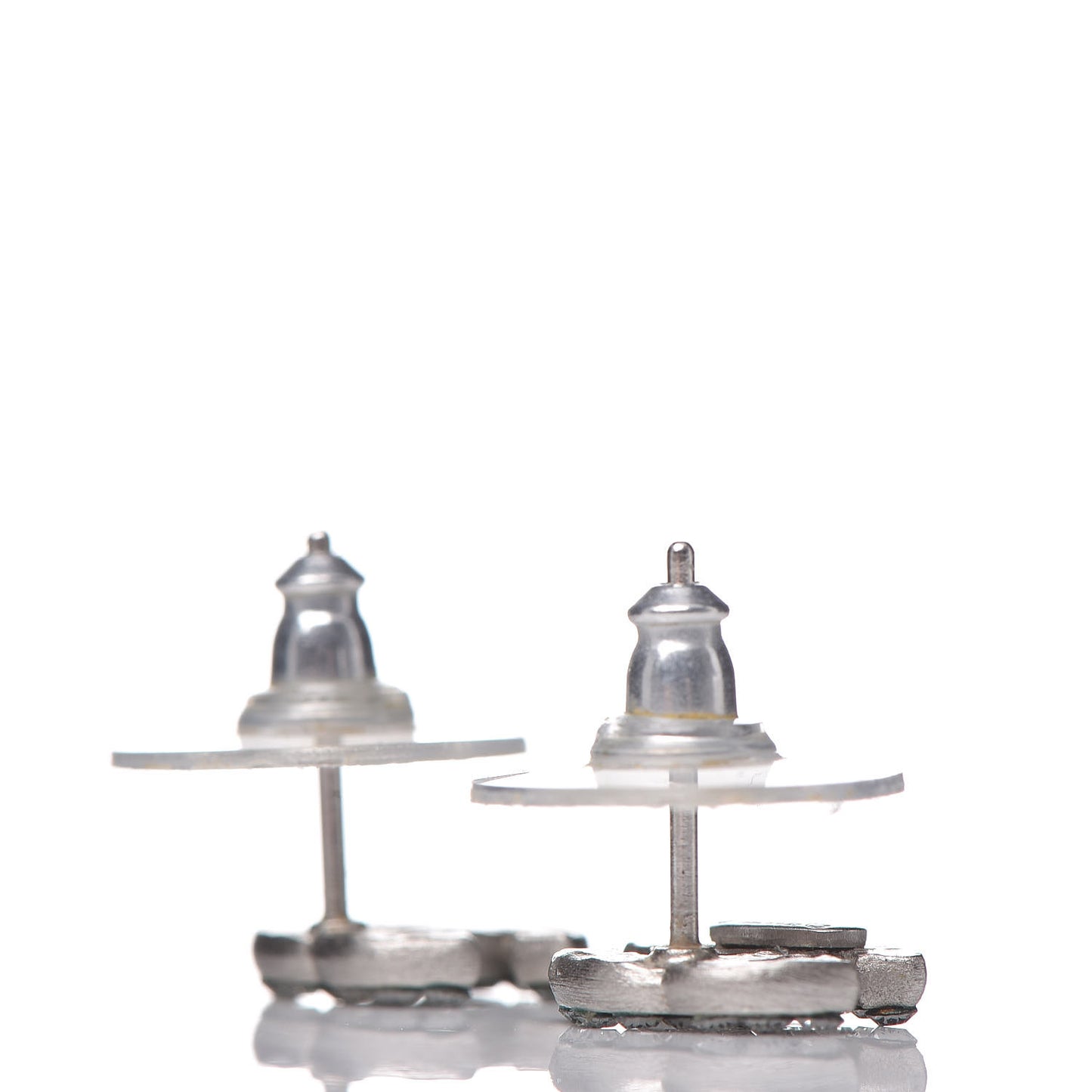 Crystal Mini Timeless CC Earrings Silver