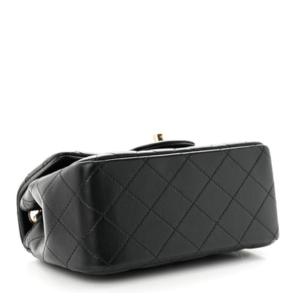 Chanel Lambskin Quilted Mini Square Flap Black 4 of 11