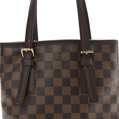 Louis Vuitton Damier Ebene Marais Bucket 23 7 of 10