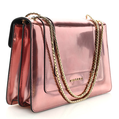 Bulgari Metallic Calfskin Serpenti Forever Crossbody Bag Rose Quartz 4 of 9