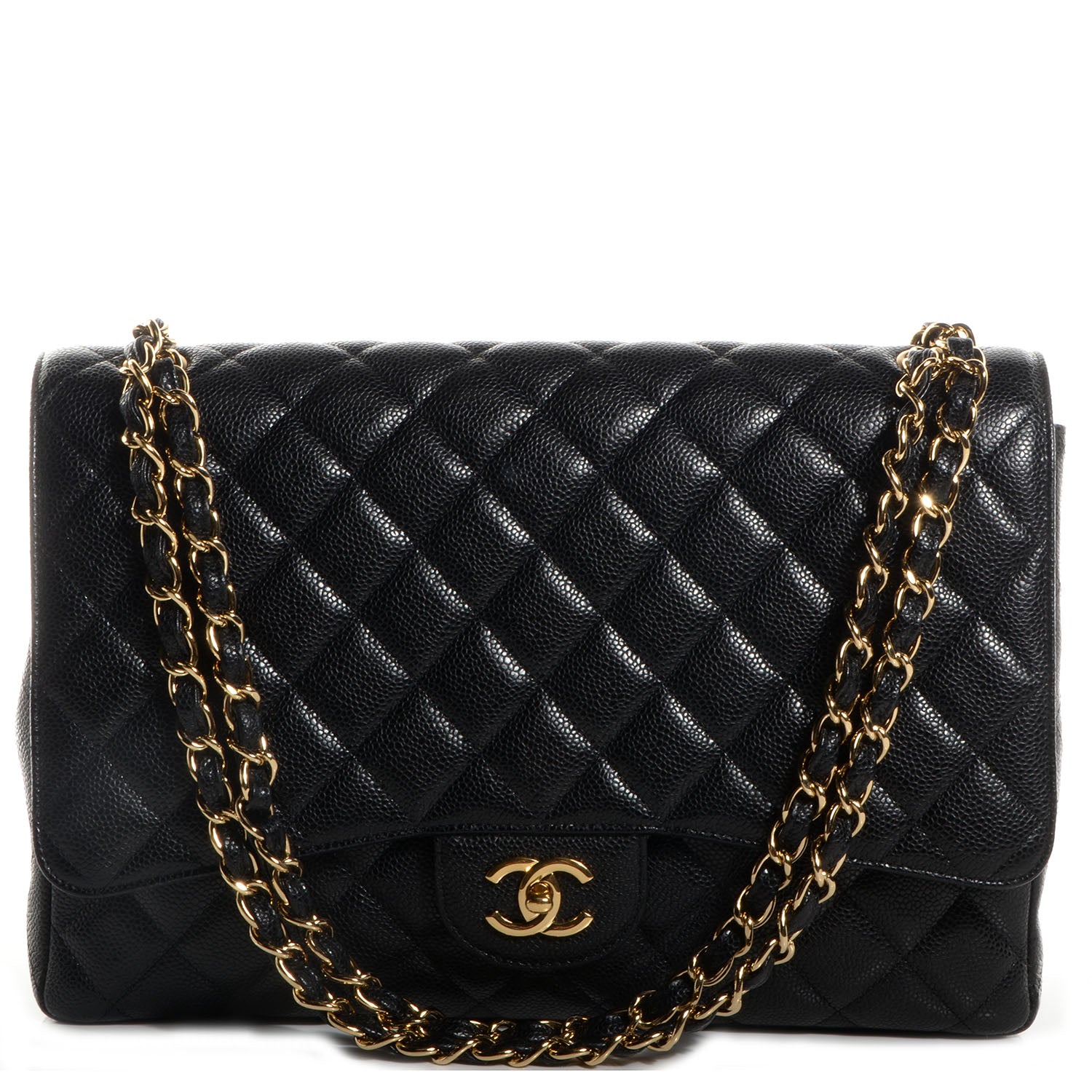 Chanel Caviar Maxi Single Flap Black 1 of 9