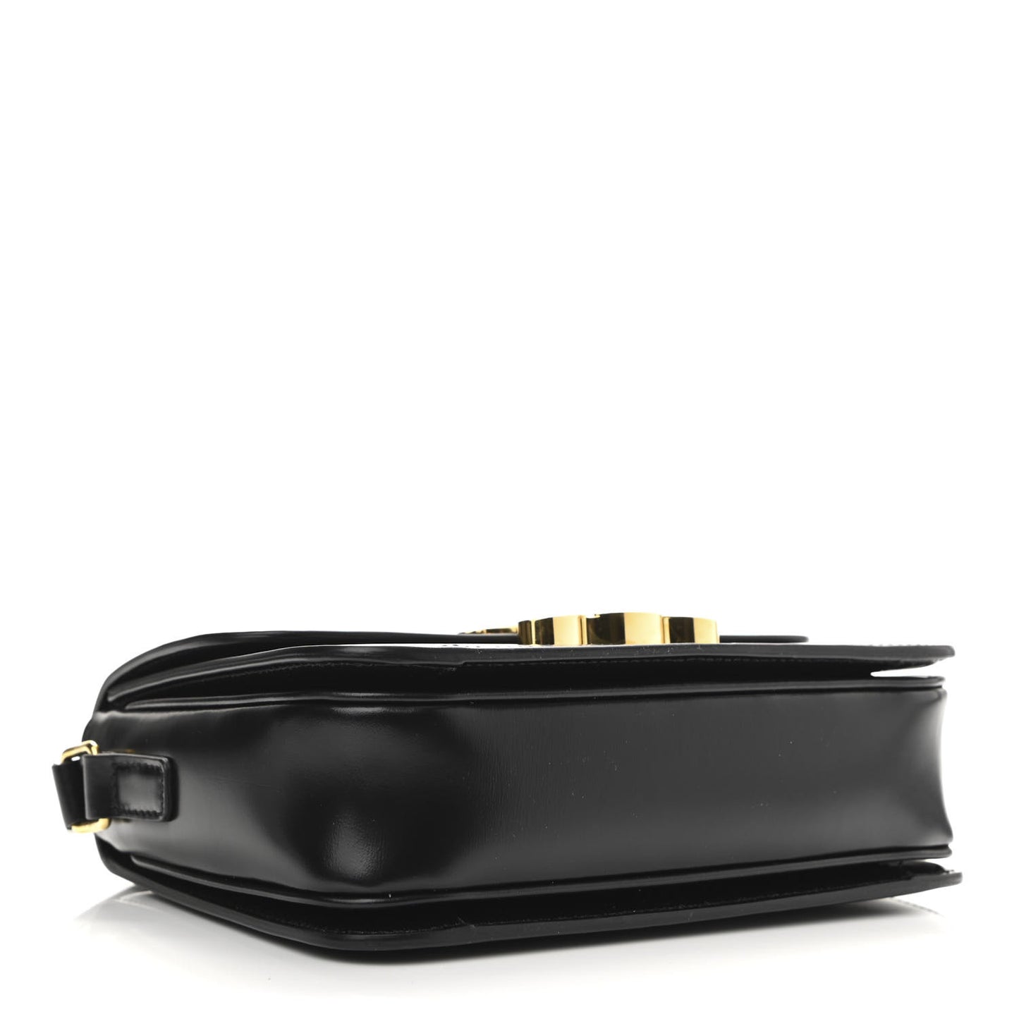 Shiny Calfskin Small Triomphe Black
