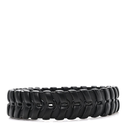 Fendi Vitello Dolce Shiny Nappa Lace Up Strap You Black 2 of 3