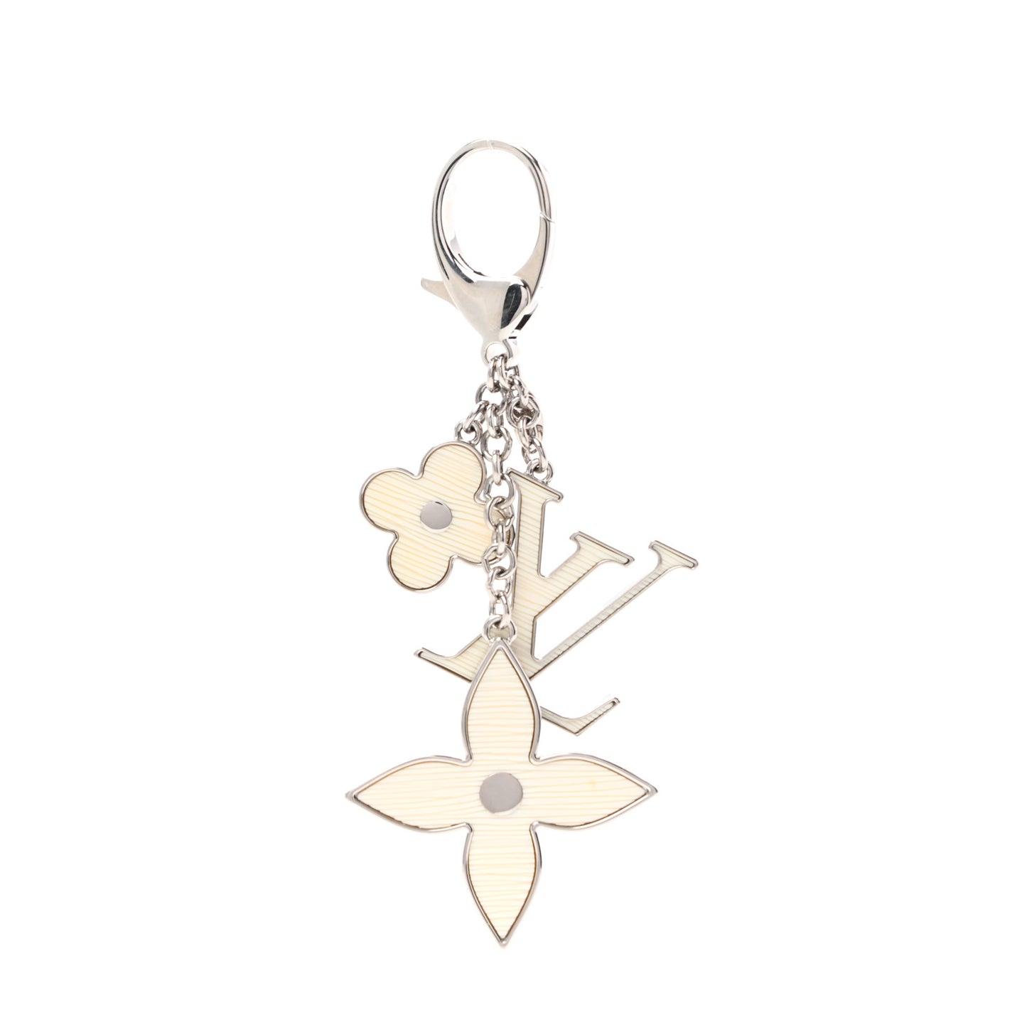 Fleur d Epi Bag Charm Ivory