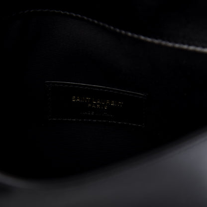 Saint Laurent Smooth Shiny Calfskin Monogram Uptown Baby Pouch Black 6 of 7