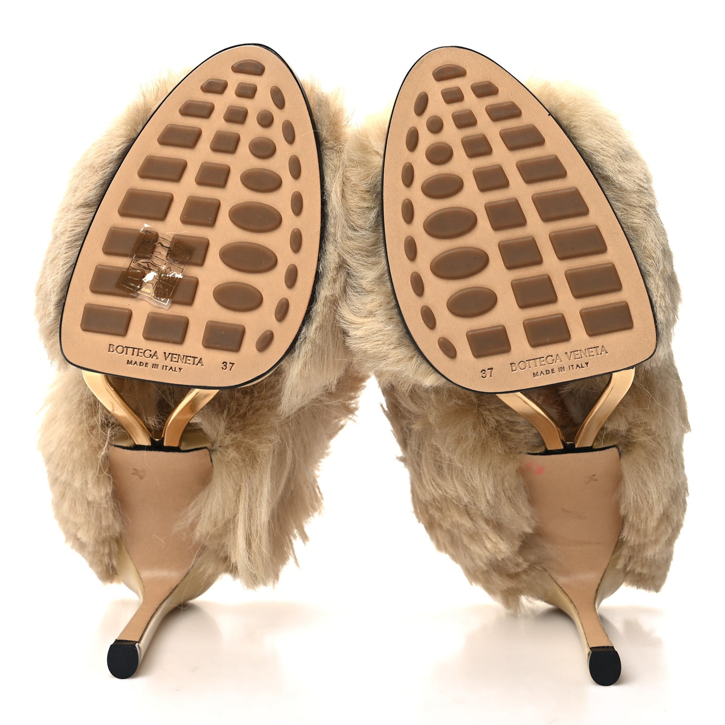 Shearling Curve Soft Poodle Slide Sandals 37 Heirloom