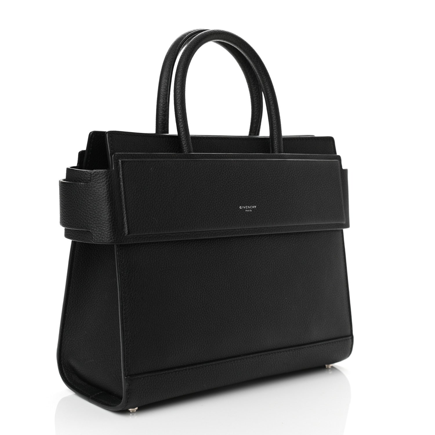 Givenchy Grained Calfskin Small Horizon Satchel Black 3 of 10