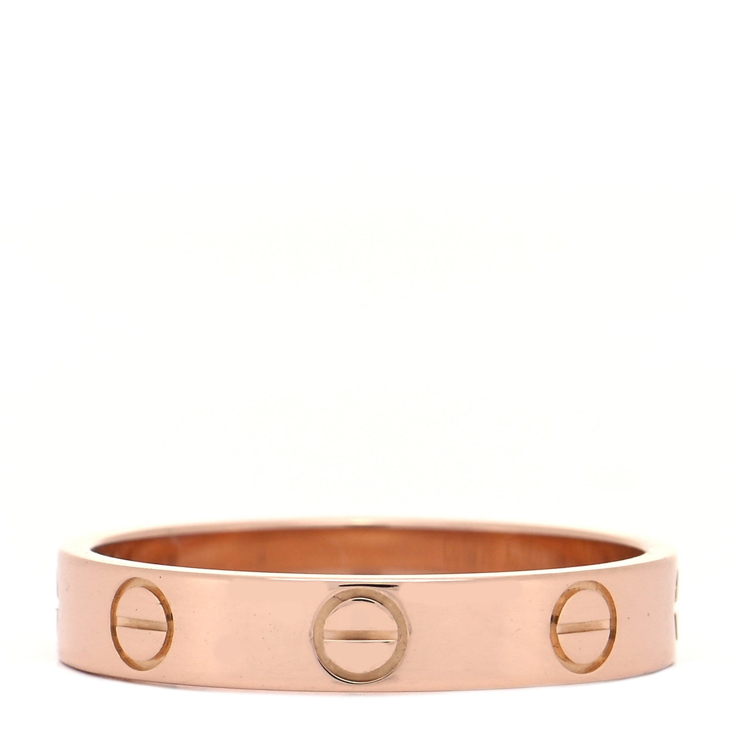 18K Pink Gold 3.5mm LOVE Wedding Band Ring 51 5.75