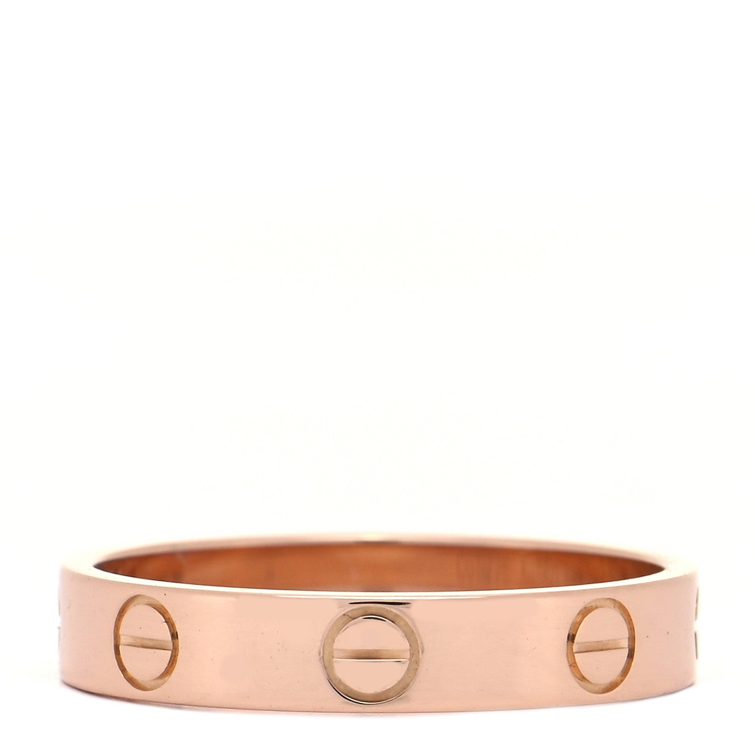 Cartier 18K Pink Gold 3.5mm LOVE Wedding Band Ring 51 5.75 3 of 5