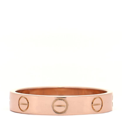 Cartier 18K Pink Gold 3.5mm LOVE Wedding Band Ring 51 5.75 3 of 5