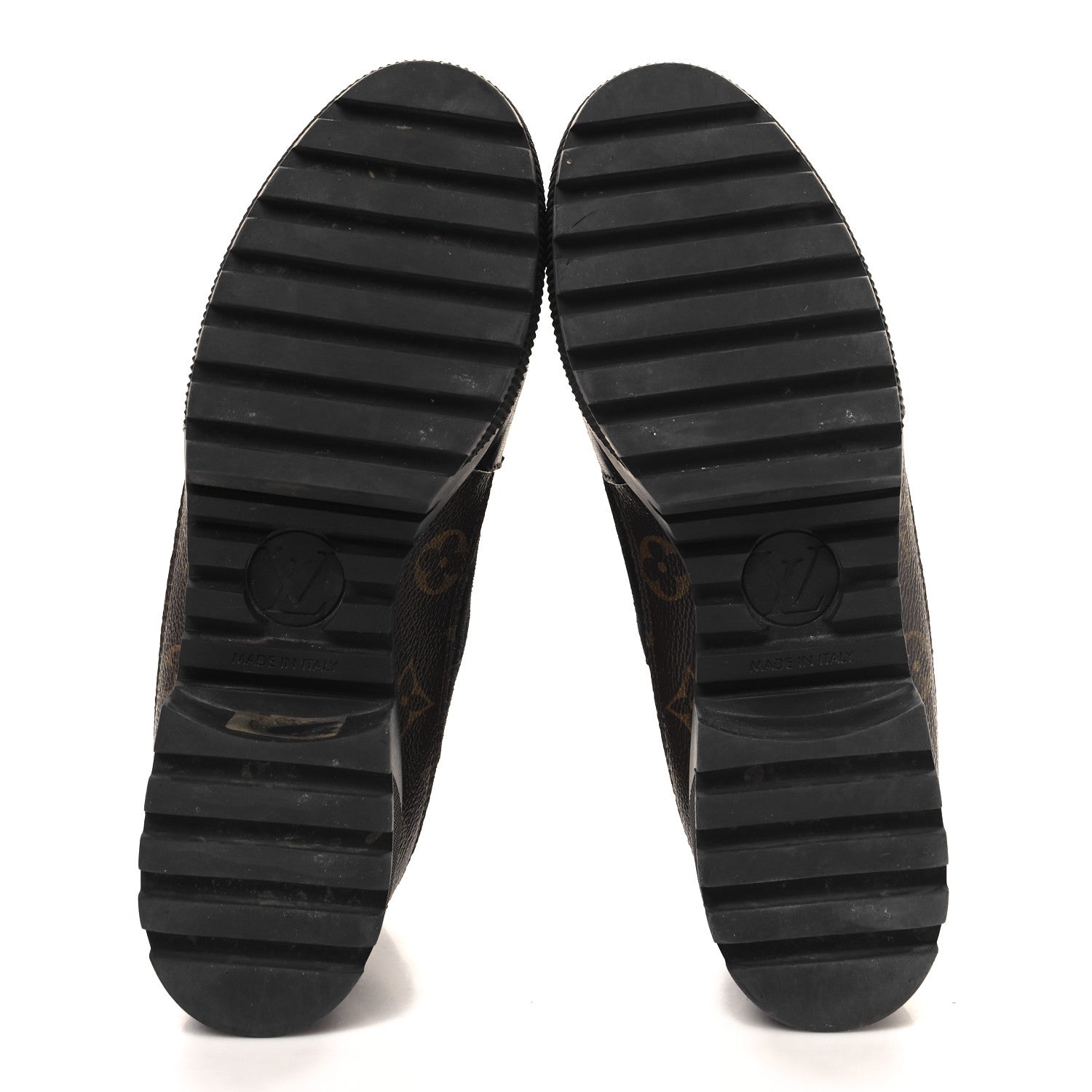 Louis Vuitton Suede Calfskin Monogram Laureate Platform Desert Boots 38.5 Black 6 of 8