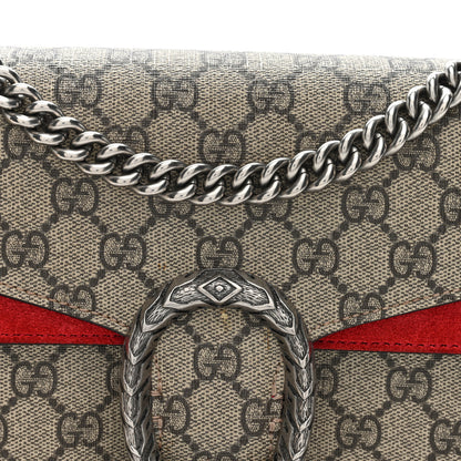 Gucci GG Supreme Monogram Small Dionysus Shoulder Bag Red 8 of 10