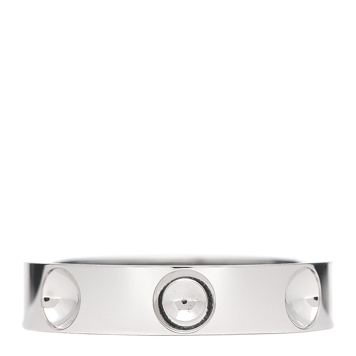 18K White Gold Empreinte Ring 58 8.5
