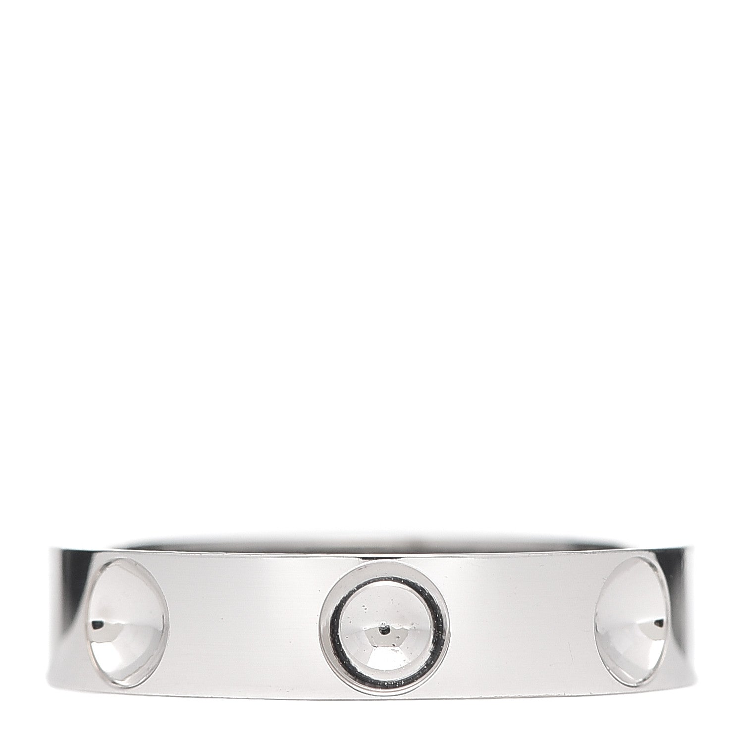 Louis Vuitton 18K White Gold Empreinte Ring 58 8.5 1 of 5