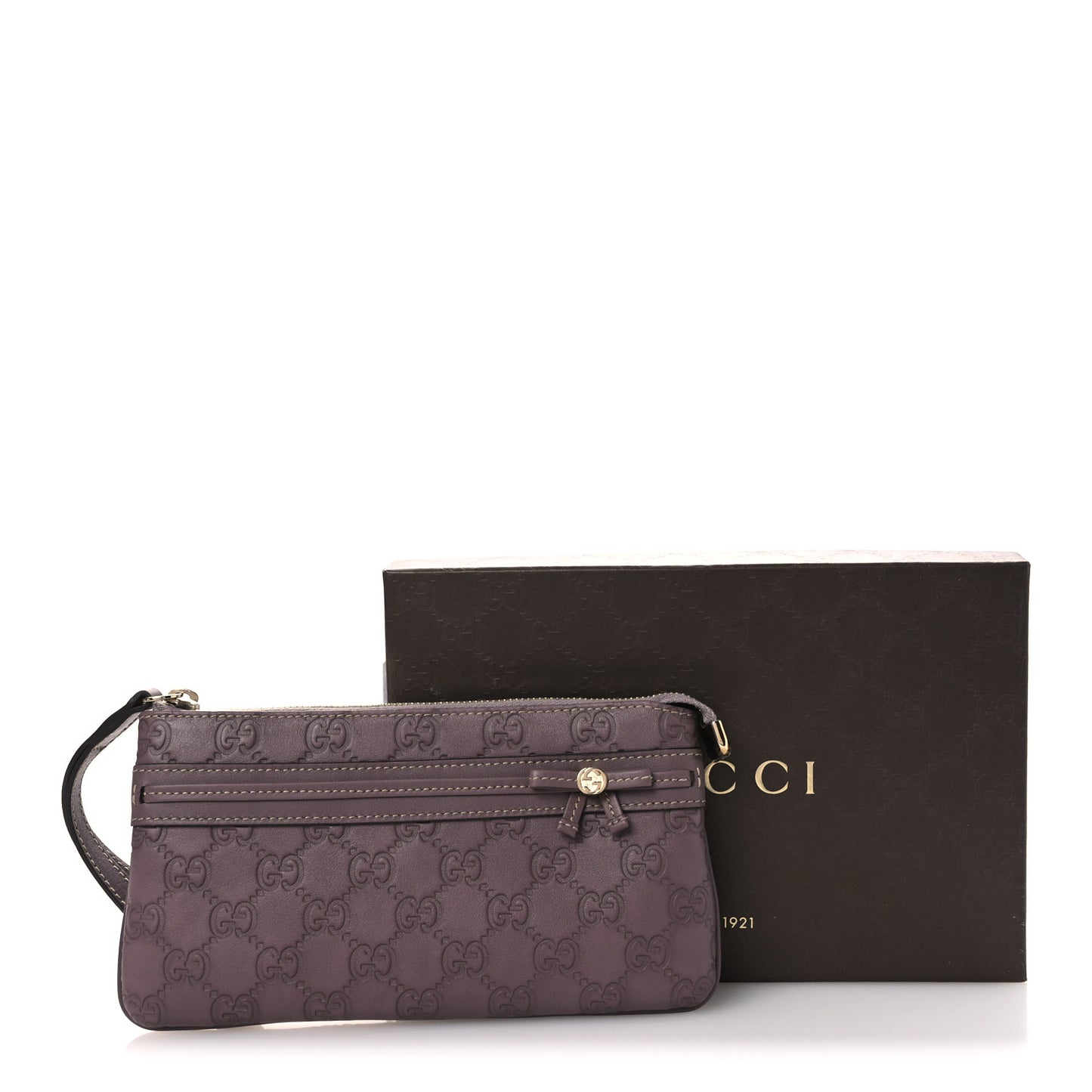 Guccissima Mayfair Wristlet Mauve