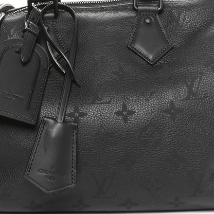 Louis Vuitton Calfskin Monogram Speedy P9 Bandouliere 30 Ultra Black 9 of 11
