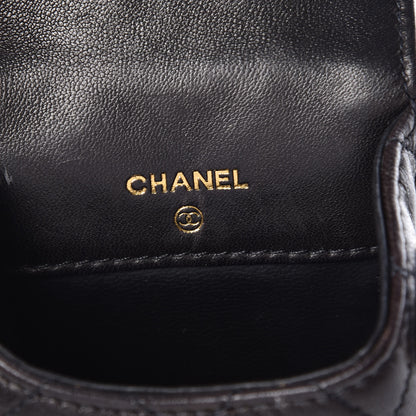Chanel Lambskin Quilted Phone Holder Black 6 of 11