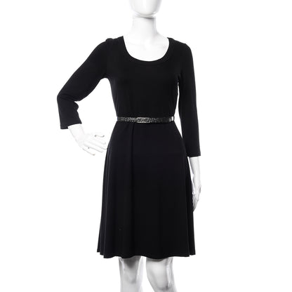 Chanel Glitter Calfskin CC Logo Skinny Belt 80 32 Charcoal 2 of 8