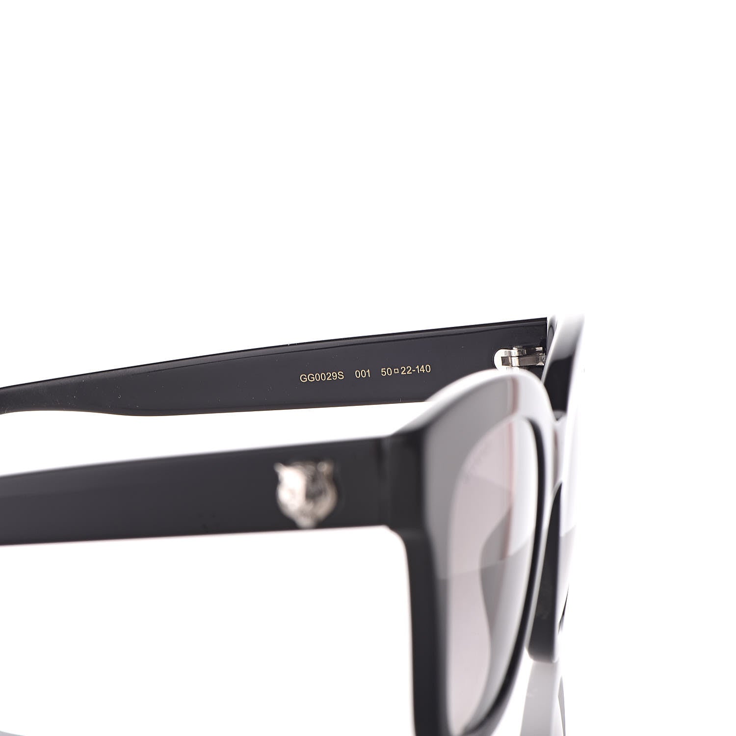 Gucci Acetate Square Frame Sunglasses GG0029S Black 6 of 8