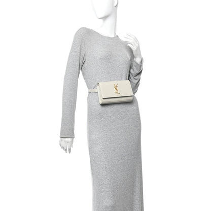 Saint Laurent Grain De Poudre Monogram Kate Belt Bag Crema Soft 3 of 17