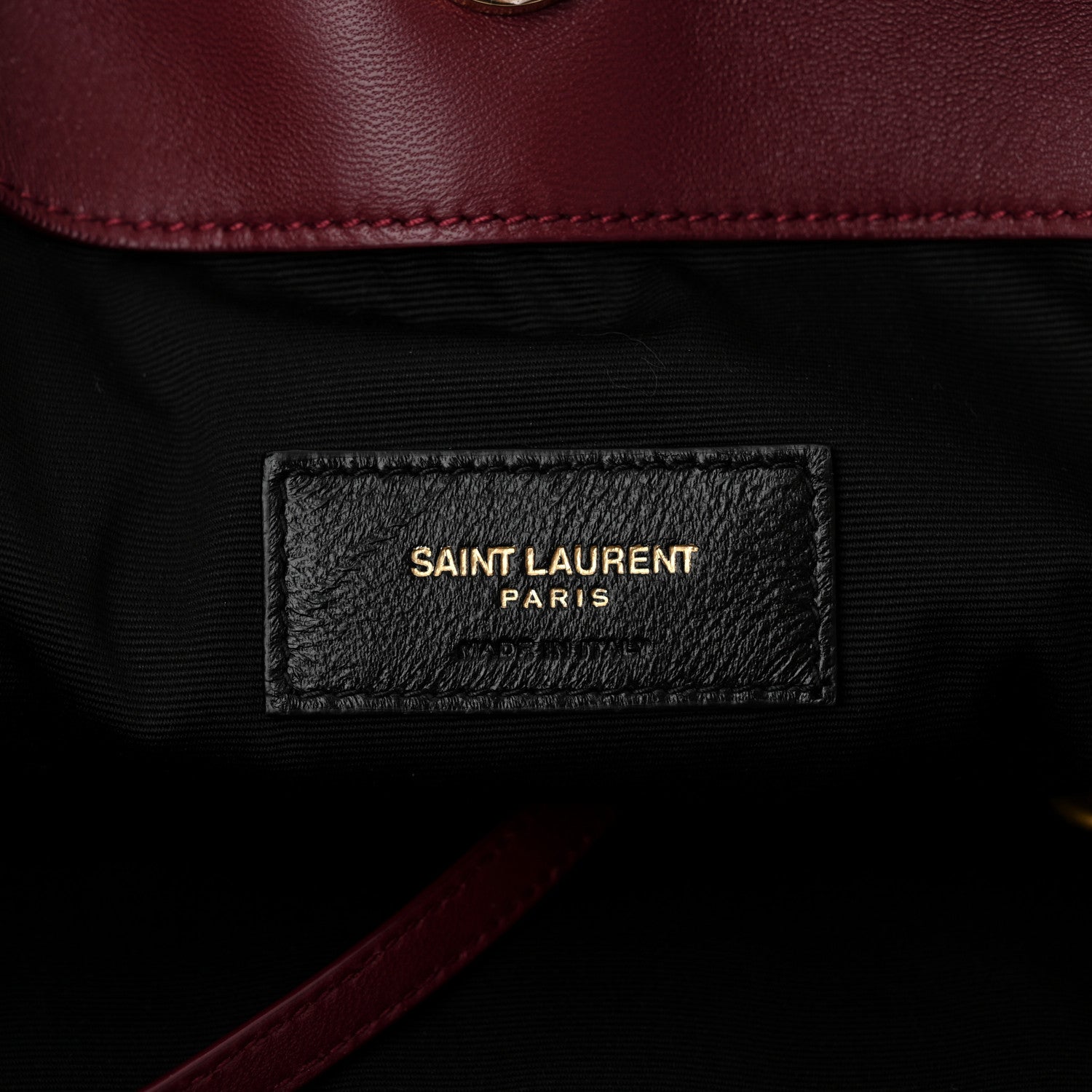 Saint Laurent Lambskin Medium Jamie Shopping Tote Bordeaux 7 of 11