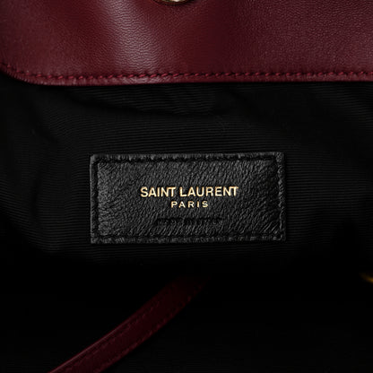 Saint Laurent Lambskin Medium Jamie Shopping Tote Bordeaux 7 of 11