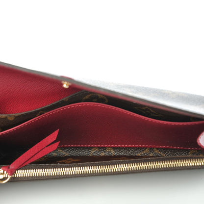Louis Vuitton Monogram Emilie Wallet Fuchsia 5 of 7