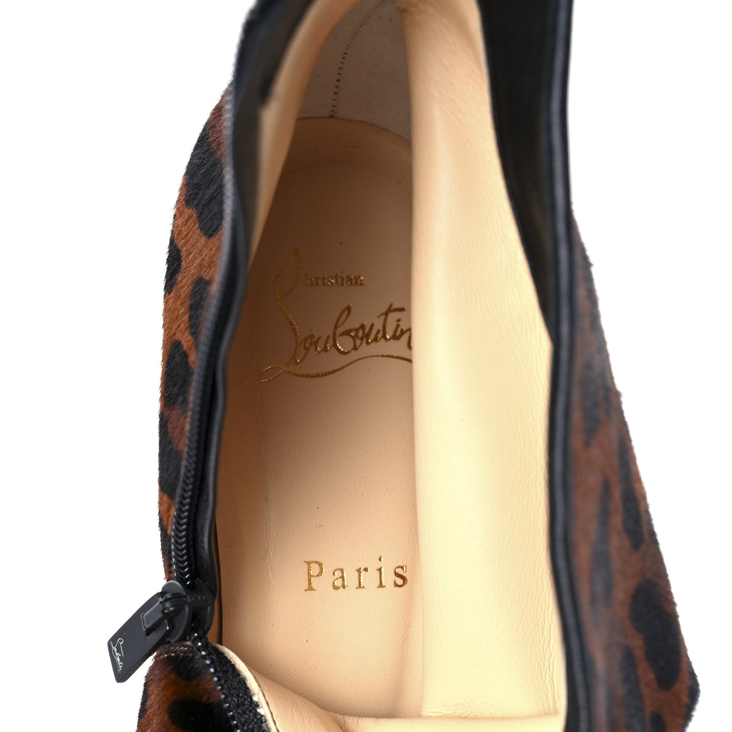 Pony Hair Leopard Print So Kate Booty 55 Ankle Boots 40 Black