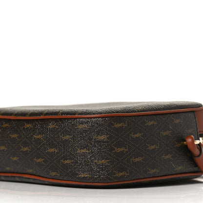 Saint Laurent Canvas Smooth Calfskin Le Monogramme Small Camera Bag Chestnut 8 of 10