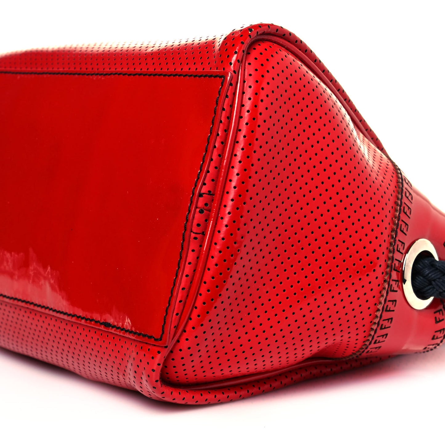 Canvas Patent Grommet De Jour Tote Red